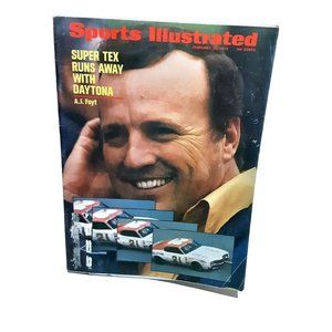 Sports Illustrated February 28 1972 AJ Foyt Daytona Petty Label Off